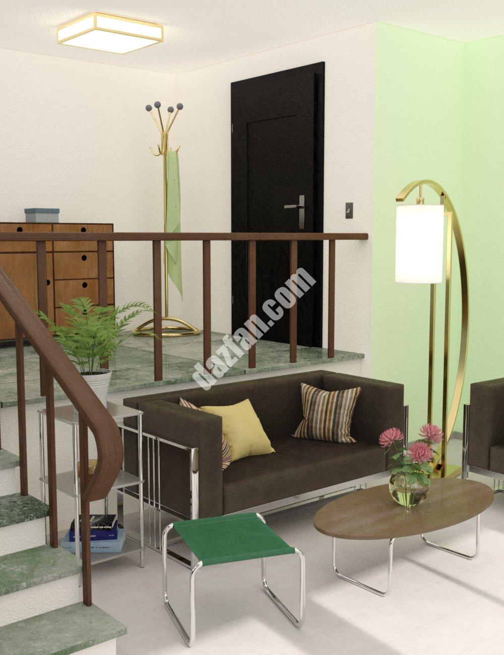 [daz场景] 世纪中期现代变奏曲-DAZ爱好者