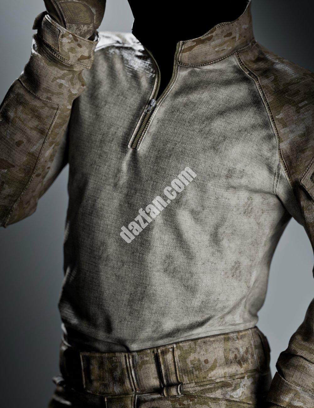 [daz服装] MI Genesis 8和8.1雄性现代军装-DAZ爱好者