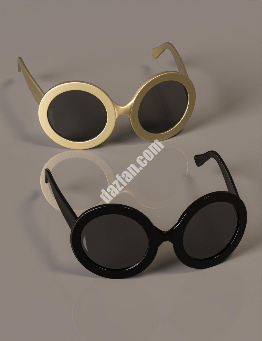 [daz服装] Genesis 8和8.1女性的极简主义Maxi太阳镜-DAZ爱好者