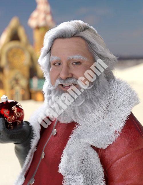 [daz发型] 尼克劳斯的头发和胡子为创世纪8雄性和创世纪9-DAZ爱好者