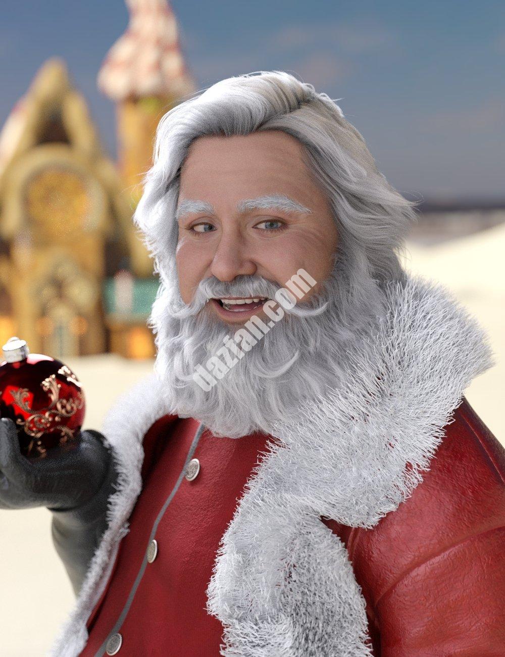 [daz发型] 尼克劳斯的头发和胡子为创世纪8雄性和创世纪9-DAZ爱好者