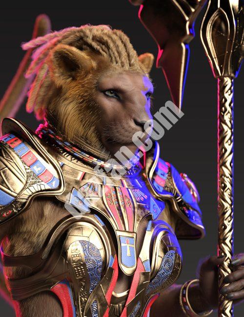 [daz角色] Genesis 9的Niketa the Lioness HD-DAZ爱好者