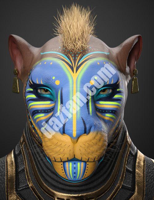 [daz服装] Niketa the Lioness Makeup系列-DAZ爱好者