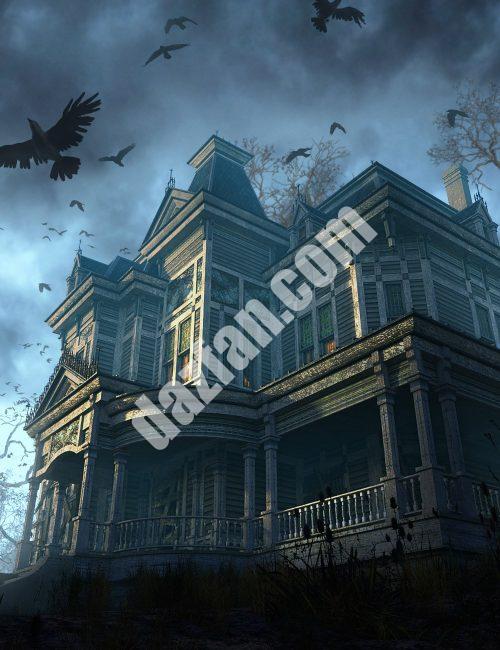 [daz场景] 古老的维多利亚式房屋外观-DAZ爱好者