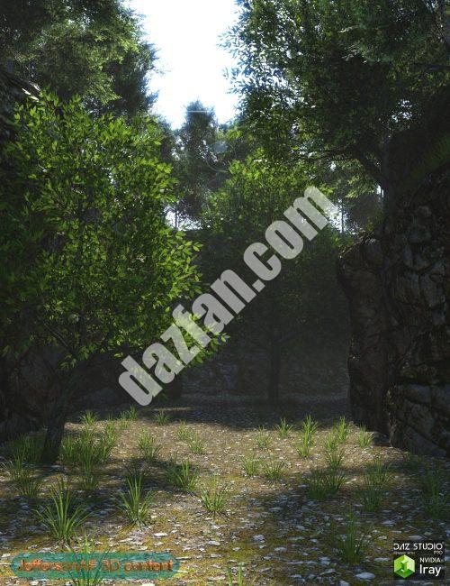 [daz场景] 悬崖间小径-DAZ爱好者