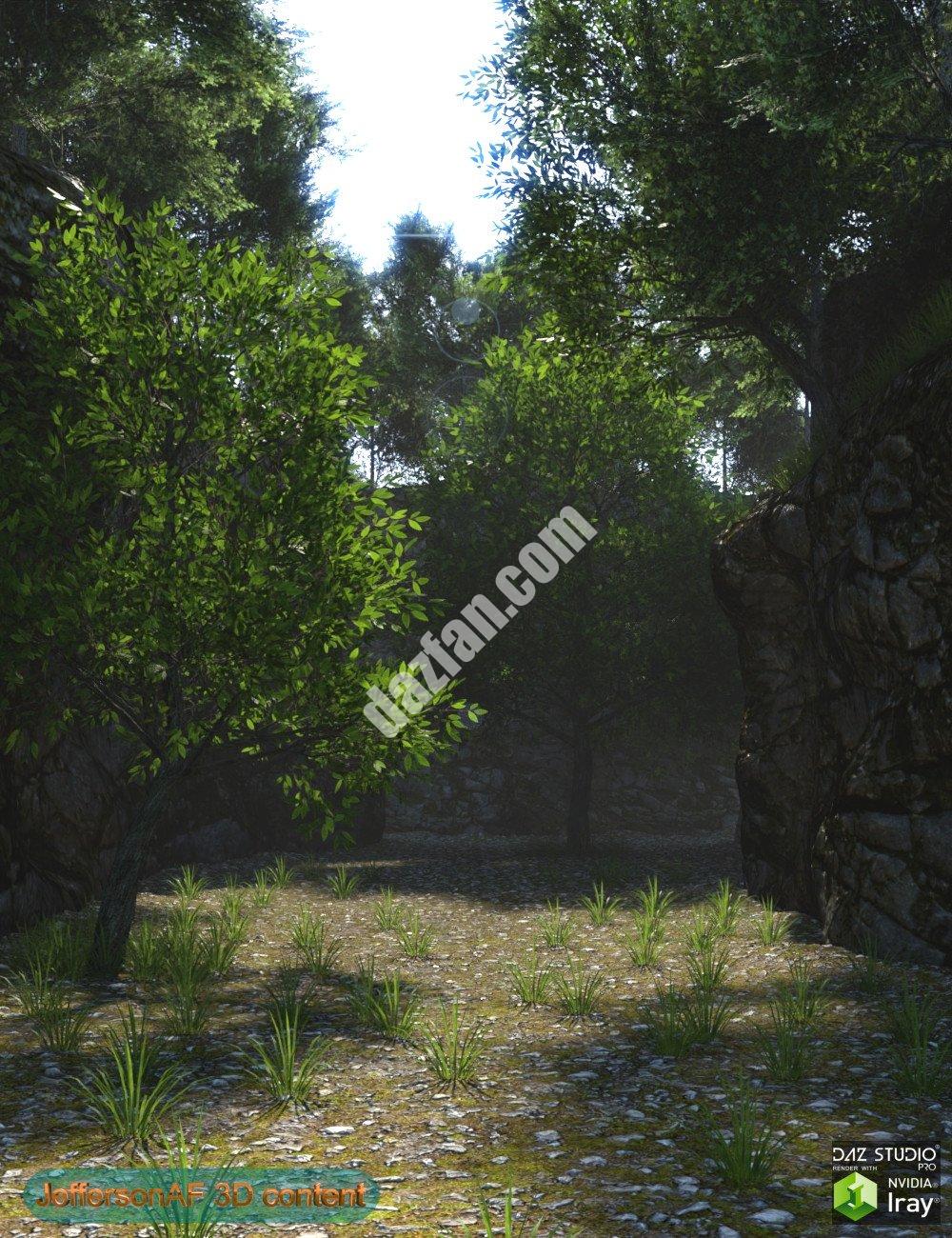 [daz场景] 悬崖间小径-DAZ爱好者