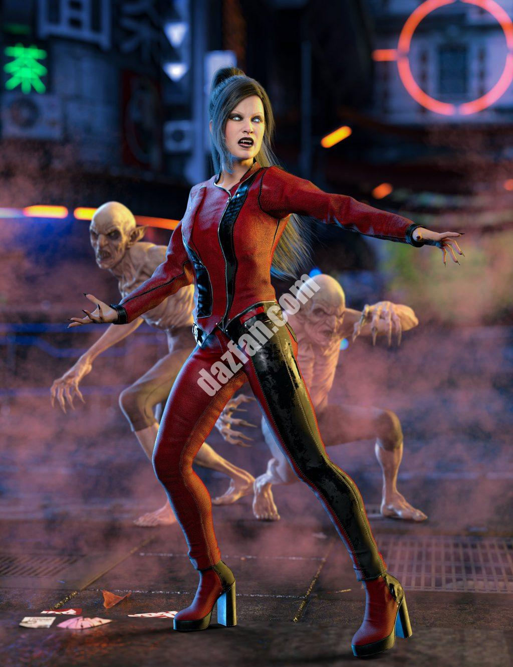 [daz服装] 创世纪8和8.1女性的阴影王国服装-DAZ爱好者