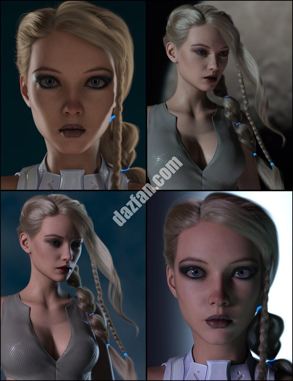 [daz插件] 渲染RY Xara-创世纪8.1女性的灯光、相机和表情-DAZ爱好者