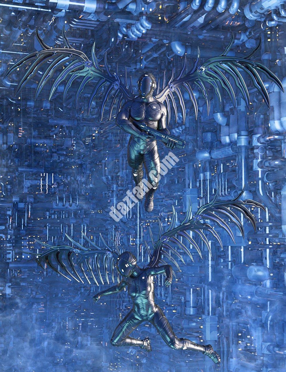 [daz服装] 创世纪8的裂缝之翼-DAZ爱好者