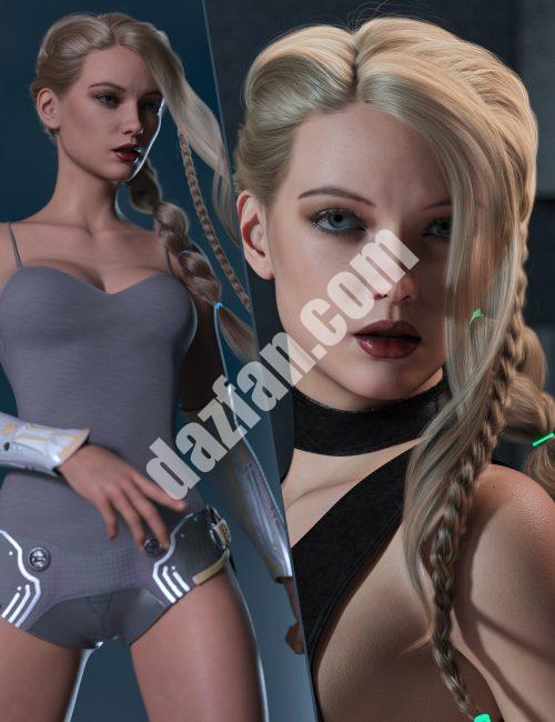 [daz合集] RY Xara角色、头发和渲染束-DAZ爱好者