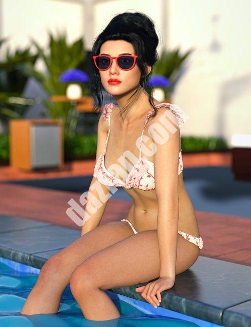 [daz服装] SC dForce Peppa比基尼Genesis 9附加组件-DAZ爱好者