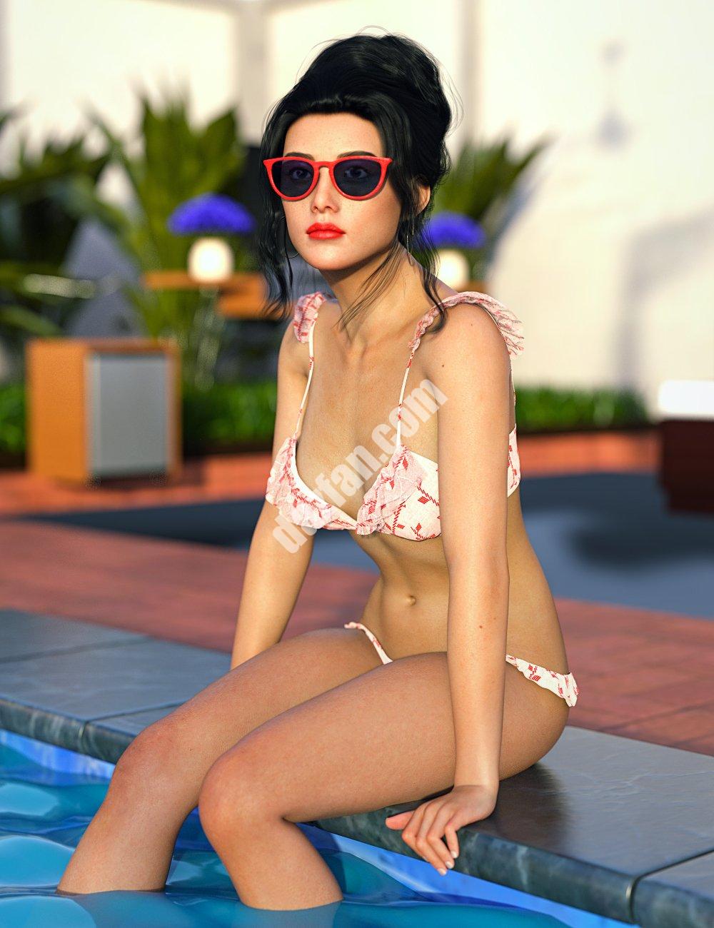 [daz服装] SC dForce Peppa比基尼Genesis 9附加组件-DAZ爱好者