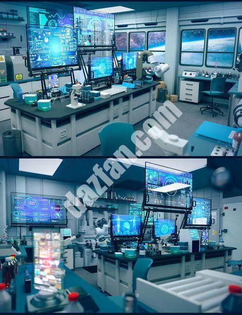 [daz场景] 海洋科学研究实验室-DAZ爱好者