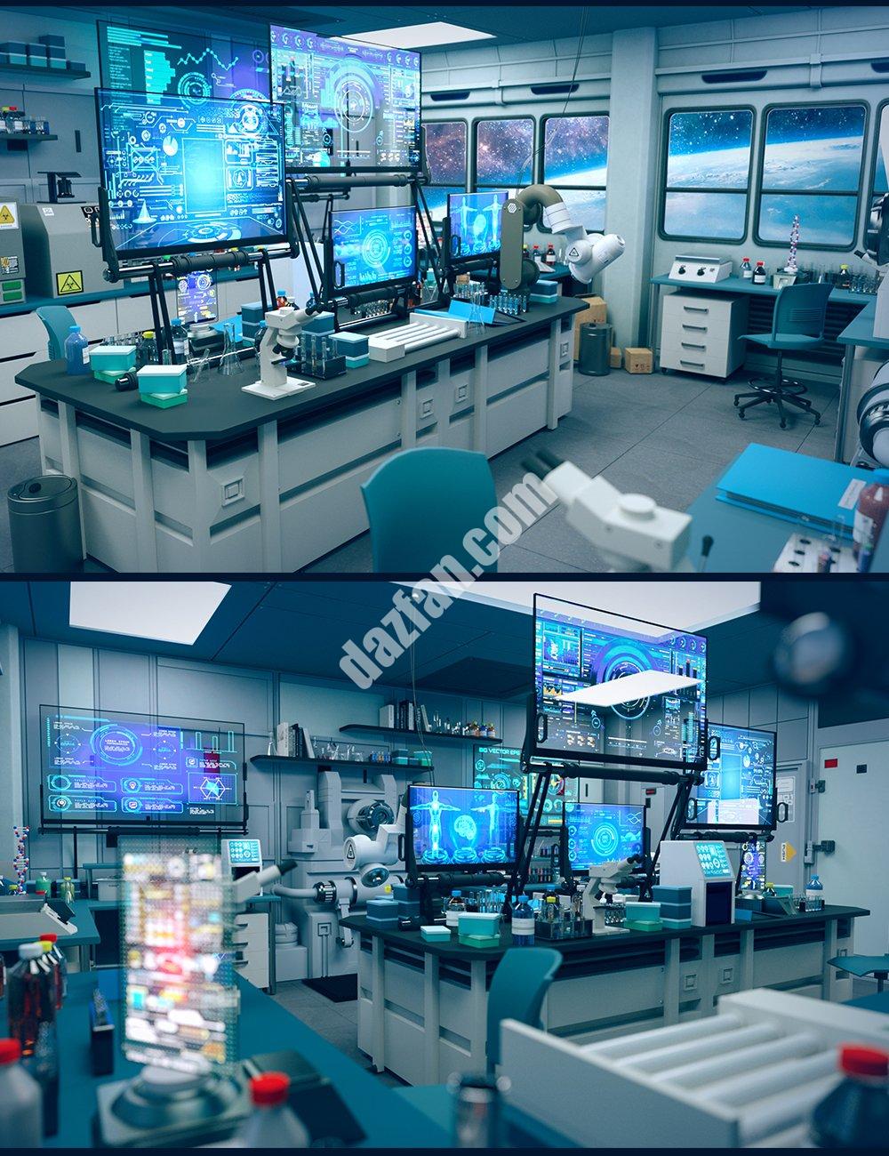 [daz场景] 海洋科学研究实验室-DAZ爱好者