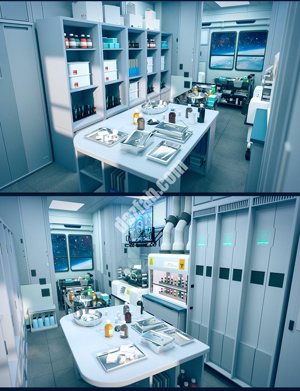 [daz场景] 科幻海洋储藏室-DAZ爱好者
