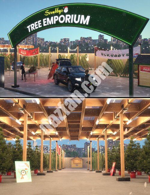 [daz场景] Scrubby的圣诞树地块-DAZ爱好者