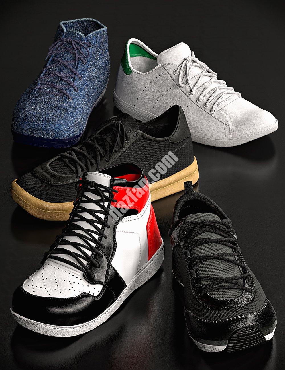 [daz服装] Genesis 8男款和Michael 8.1运动鞋精选-DAZ爱好者