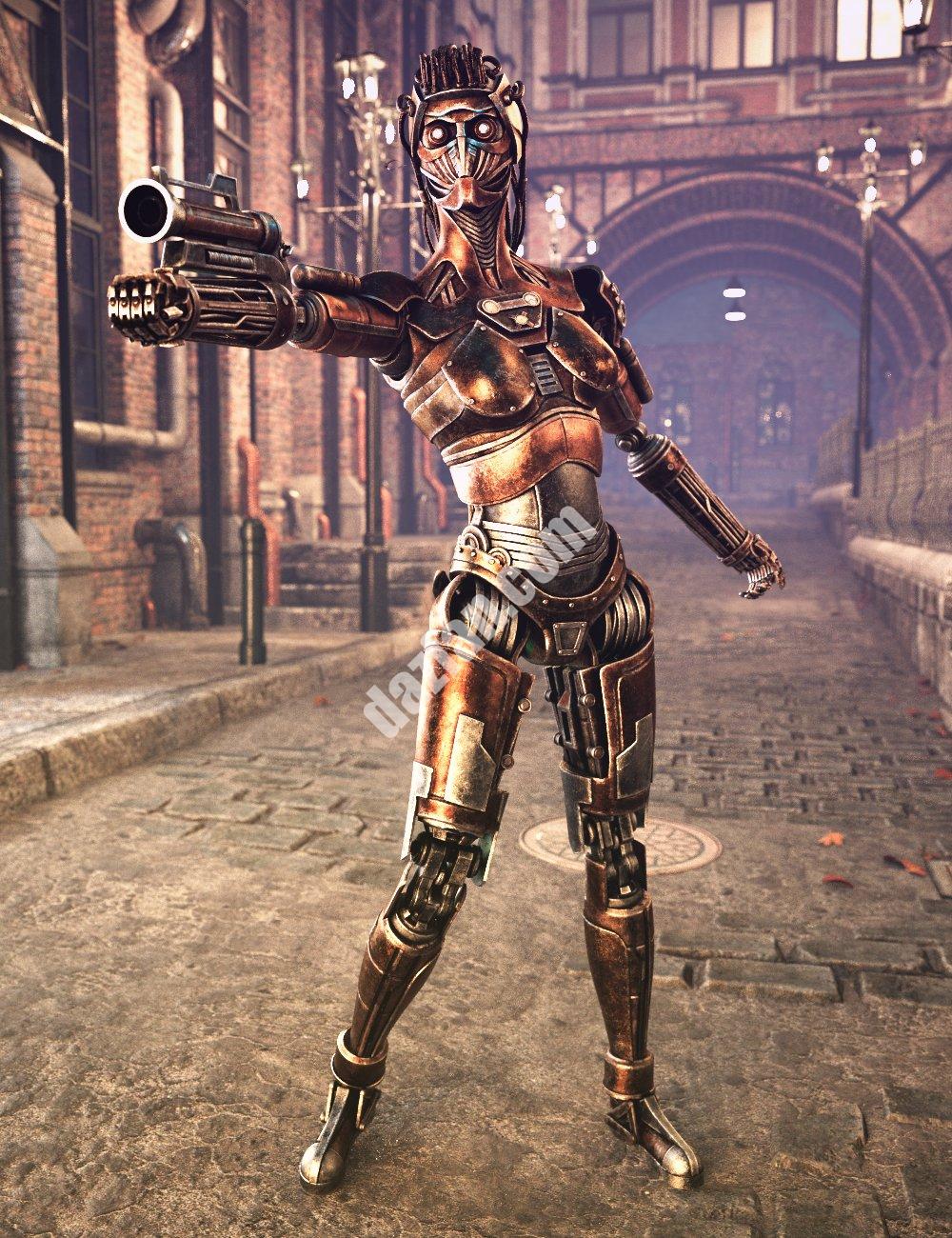 [daz角色] 蒸汽朋克机器人-DAZ爱好者