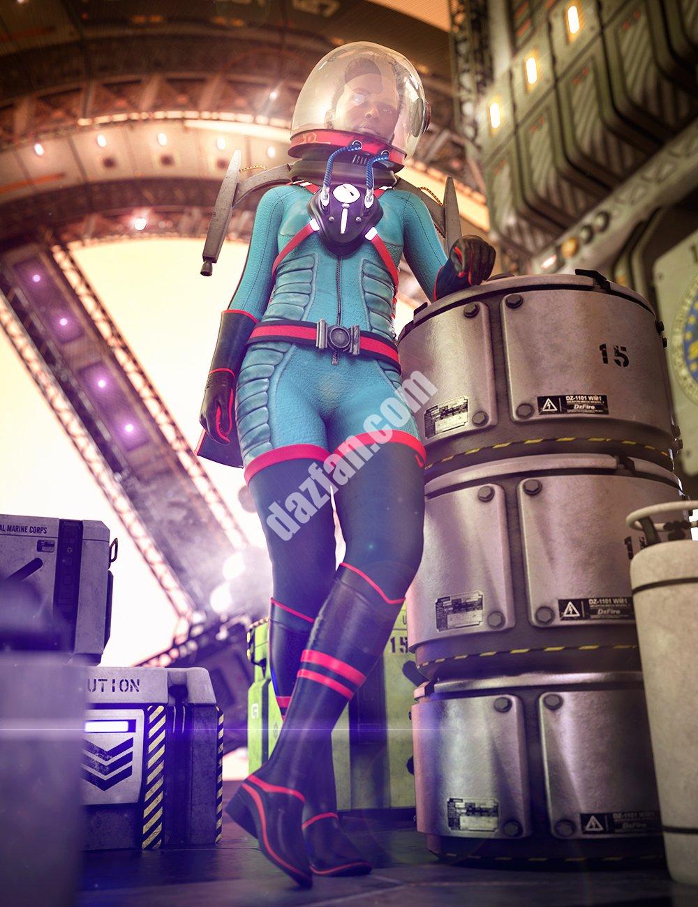 [daz服装] 创世纪8.1雌性恒星宇航服-DAZ爱好者