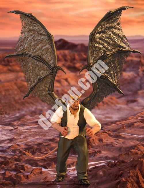 [daz服装] 创世纪8雄性的琥珀之翼-DAZ爱好者