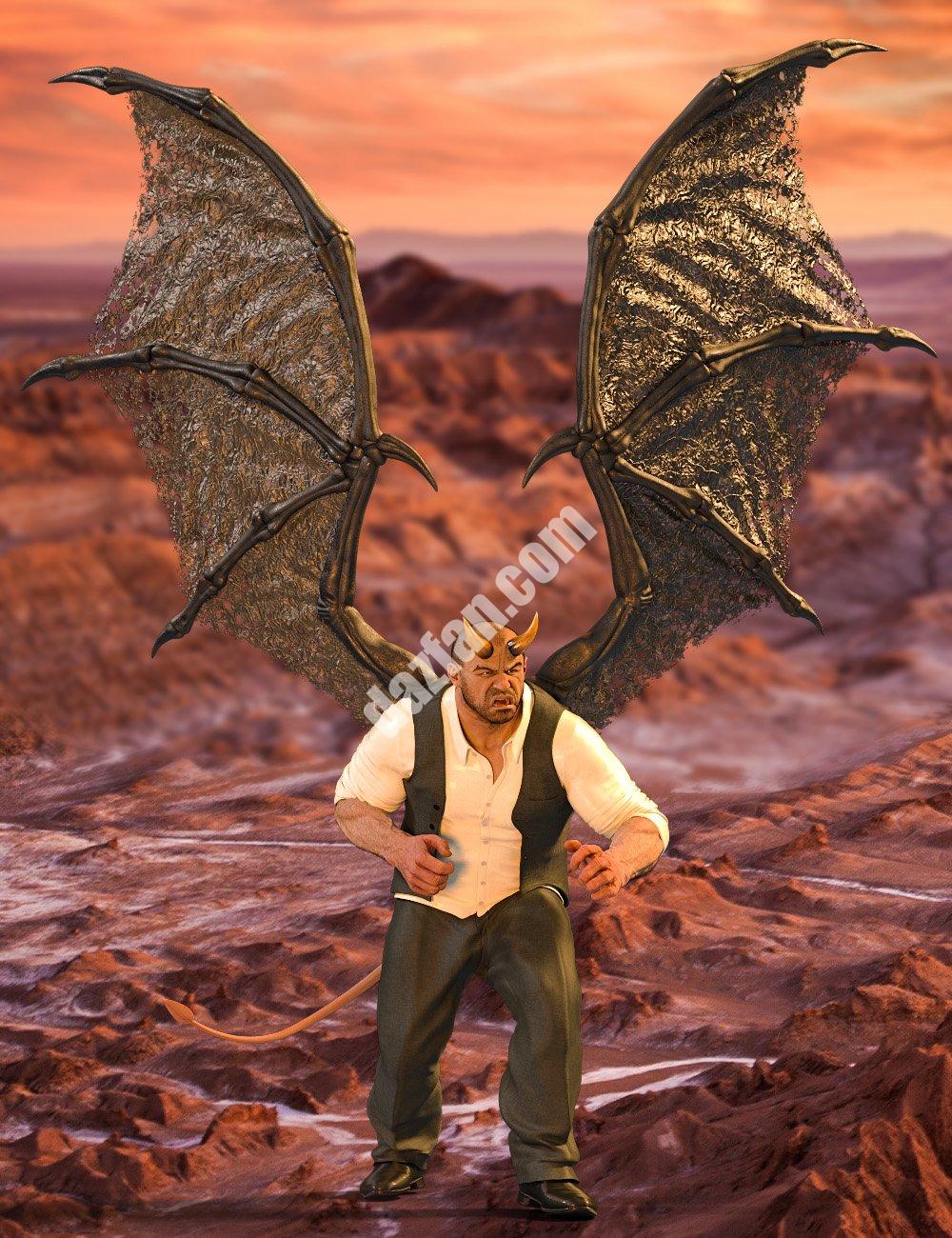 [daz服装] 创世纪8雄性的琥珀之翼-DAZ爱好者