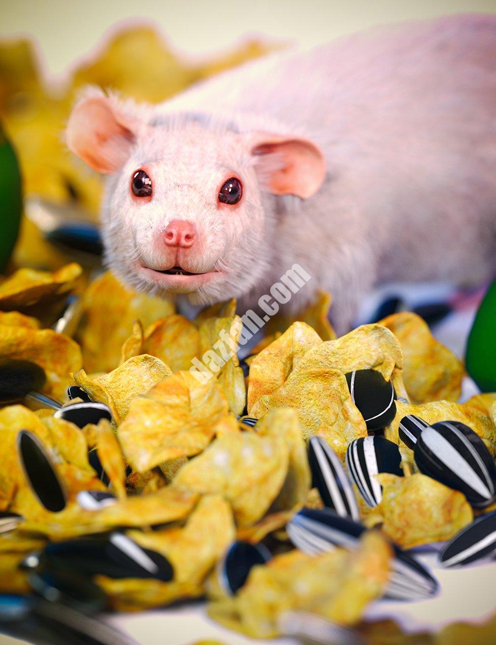 [daz道具] TF老鼠食品-DAZ爱好者