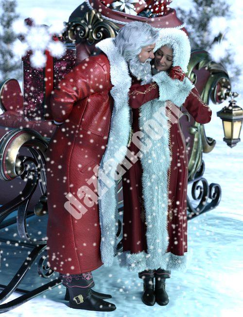 [daz姿势] 圣诞老人9和圣诞老人9的姿势-DAZ爱好者