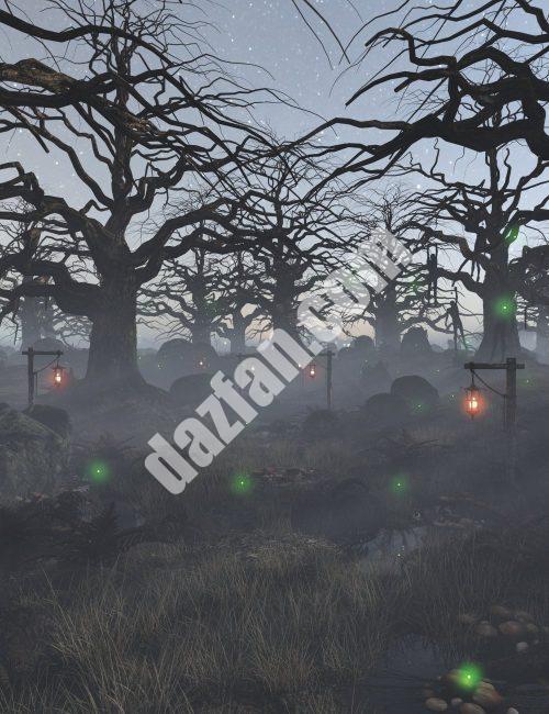 [daz场景] 黑暗森林-DAZ爱好者