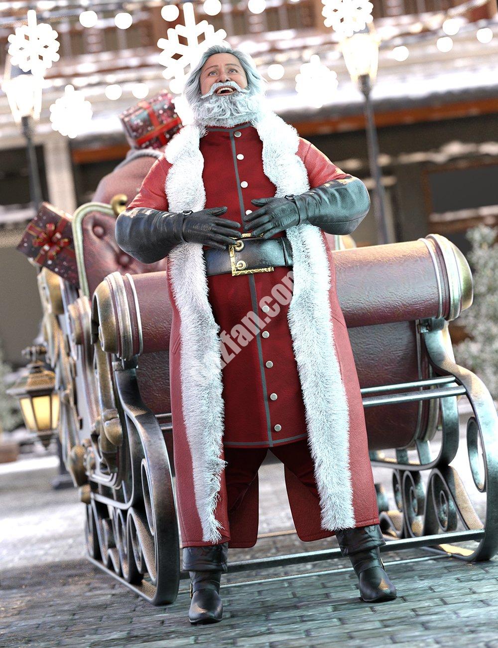 [daz姿势] 洛多菲北部为圣诞老人摆姿势9-DAZ爱好者