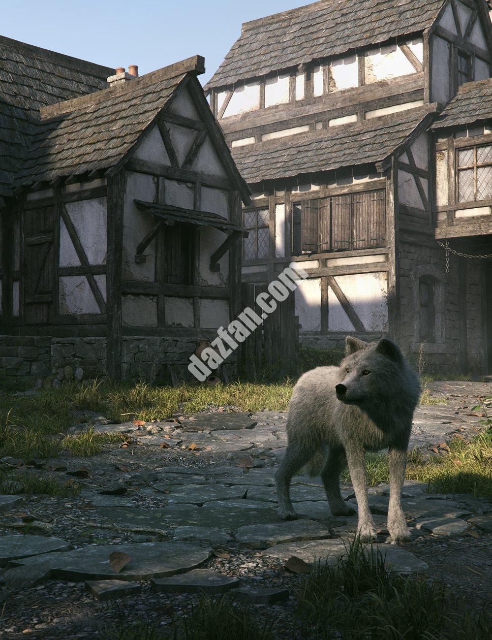 [daz场景] 中世纪的街道-DAZ爱好者
