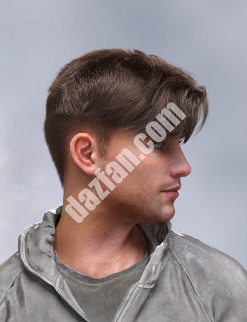 [daz发型] Vekko大学Genesis 9和Genesis 8雄性的头发-DAZ爱好者