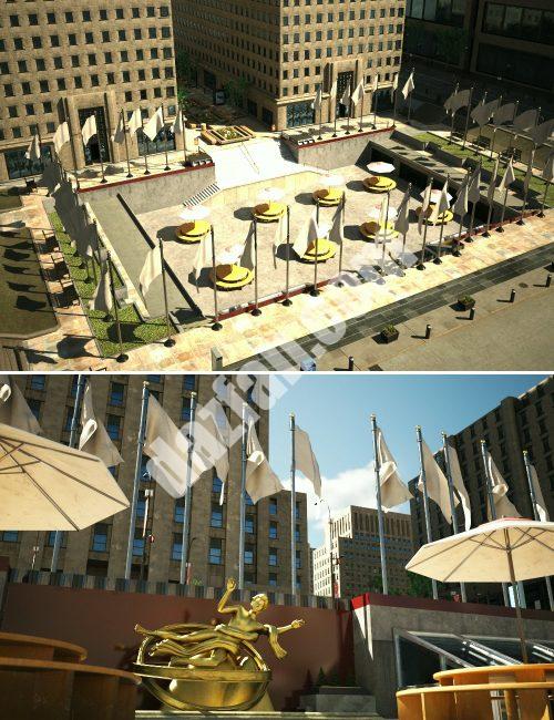 [daz场景] XI商业中心-DAZ爱好者