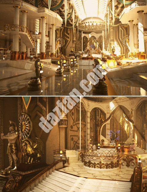 [daz场景] XI 宙斯正殿-DAZ爱好者