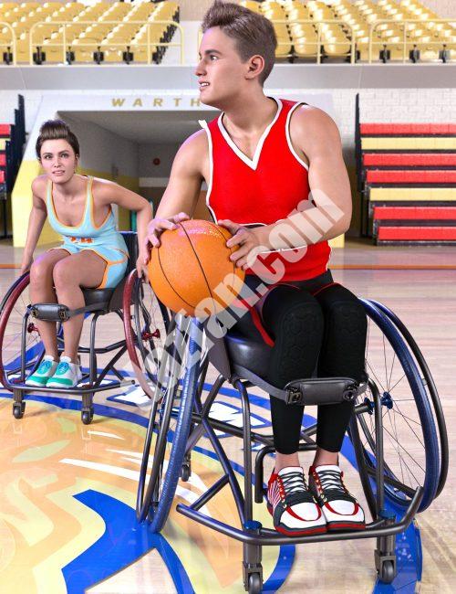 [daz姿势] 创世纪8.1的Z运动轮椅和姿势-DAZ爱好者