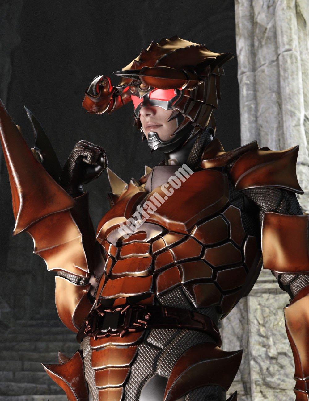 [daz服装] 12星座勇士系列——创世纪8和8.1的癌症男性-DAZ爱好者