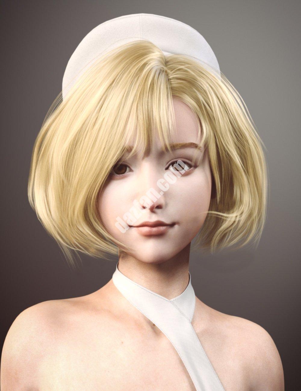 [daz发型] 创世纪8和8.1女性的光头发-DAZ爱好者