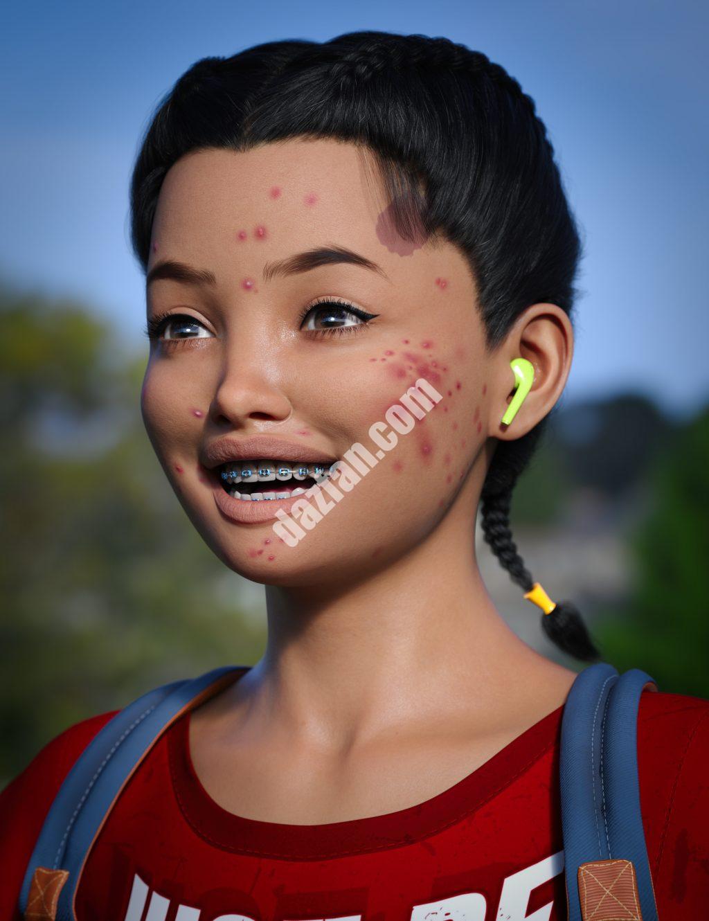 [daz合集] Genesis 9捆绑包的青少年必备品-DAZ爱好者