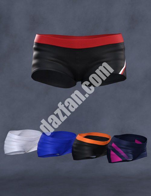 [daz服装] Cheerleading Squad Outfit热裤适用于Genesis 8和8.1女性-DAZ爱好者