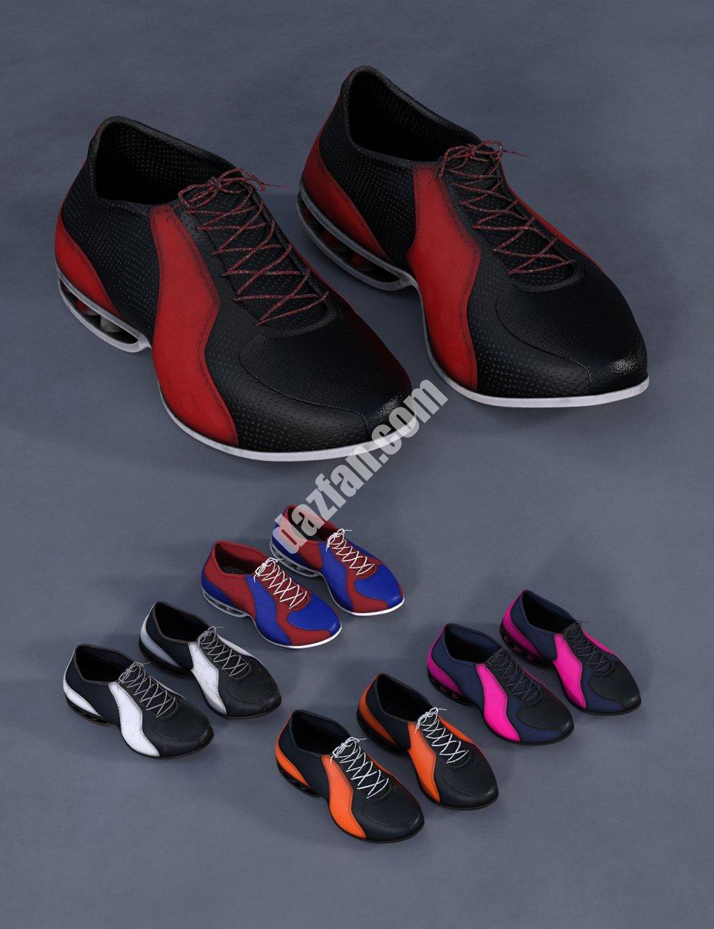 [daz服装] 创世纪8和8.1雄性啦啦队装备鞋-DAZ爱好者