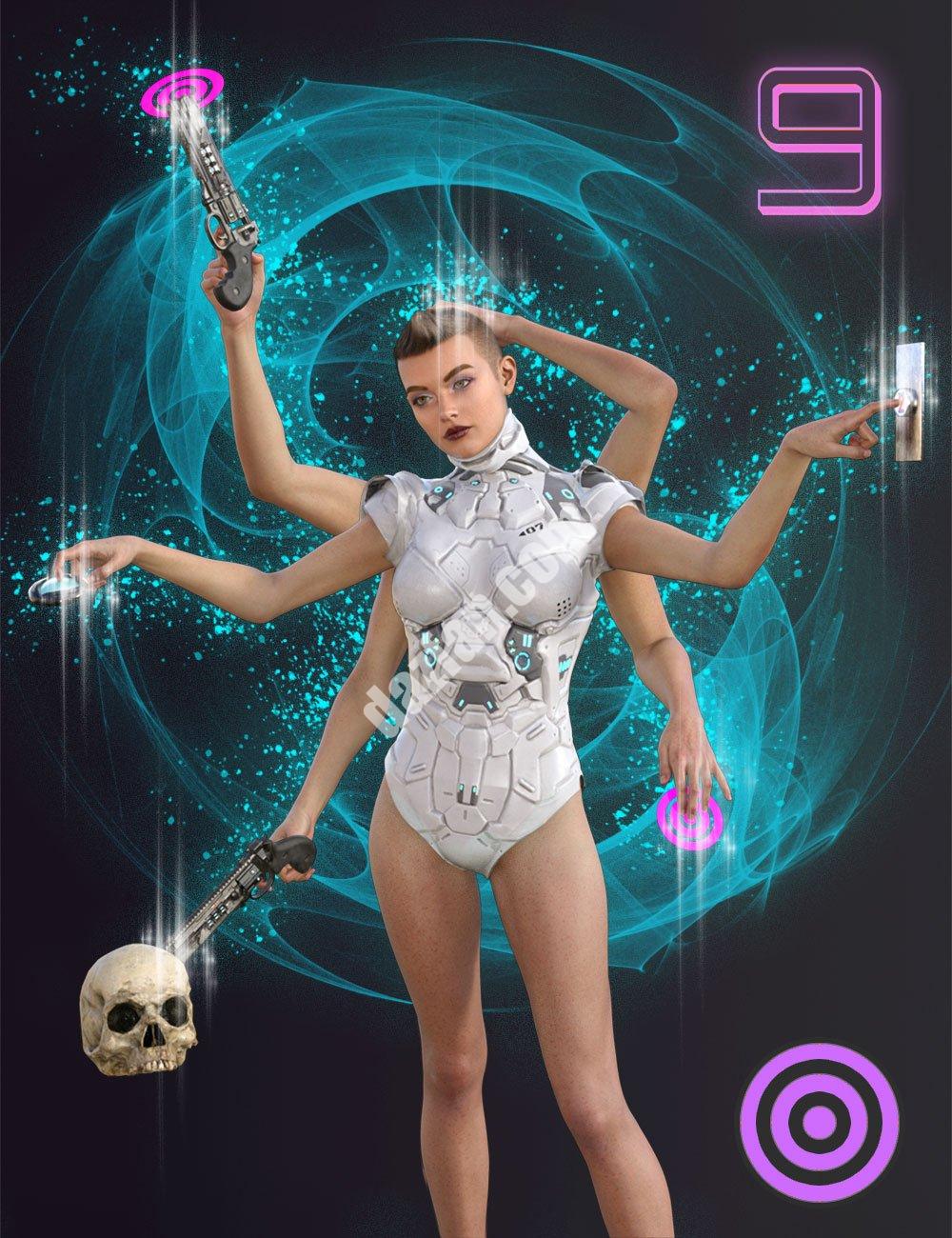 [daz插件] Genesis 9的面对面自动手臂姿势-DAZ爱好者