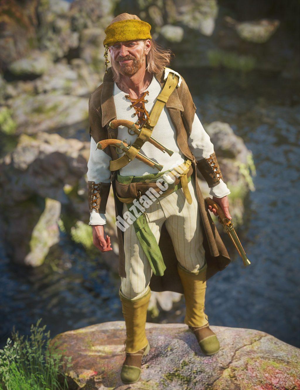 [daz合集] Wolfgang 8.1 Scallywag捆绑包-DAZ爱好者