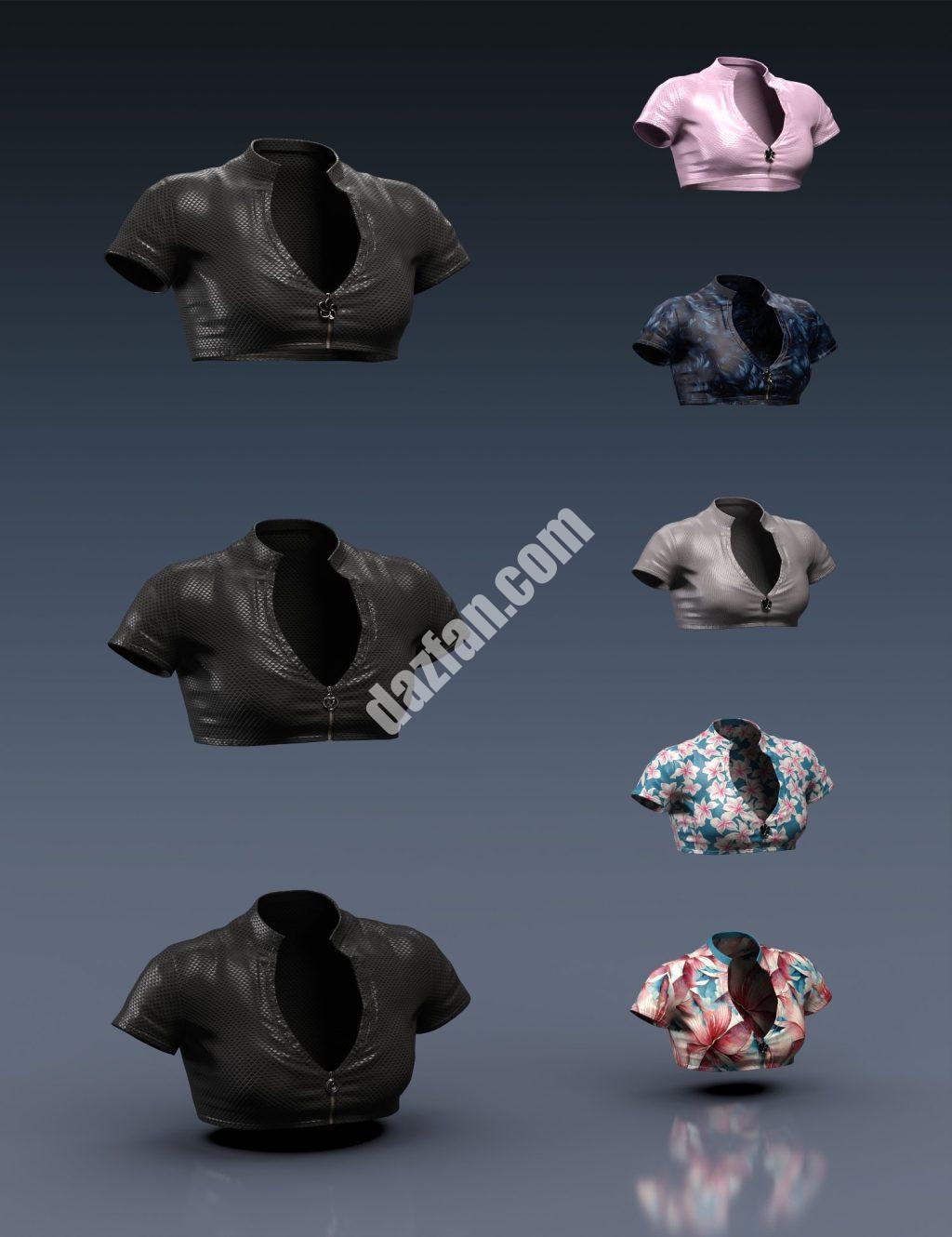 [daz服装] Genesis 9夏季泳装上衣-DAZ爱好者