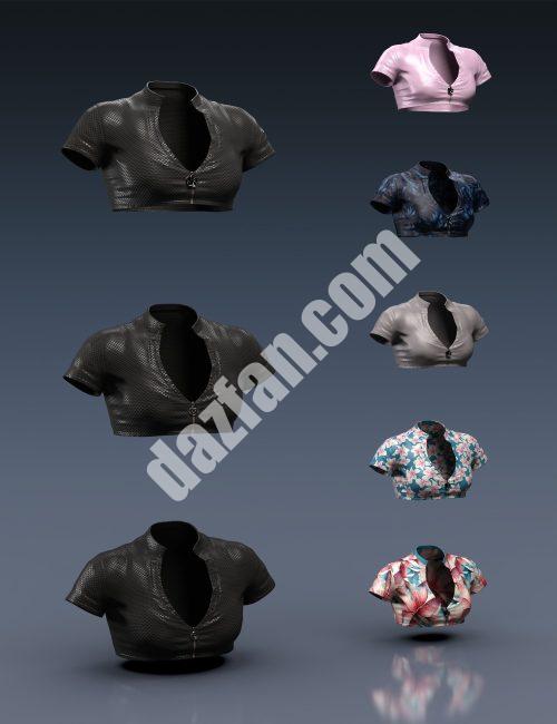 [daz服装] Genesis 9夏季泳装上衣-DAZ爱好者