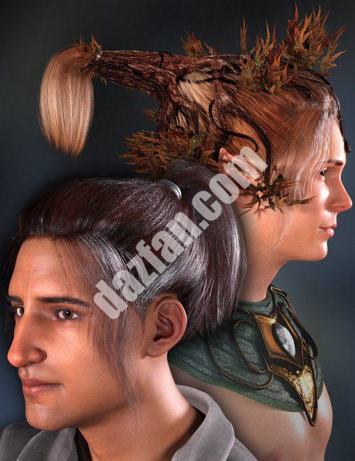 [daz发型] Genesis 8雄性和Genesis 8.1雄性的树毛-DAZ爱好者