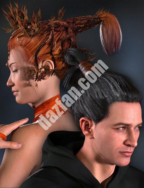 [daz发型] 创世纪9的树毛-DAZ爱好者