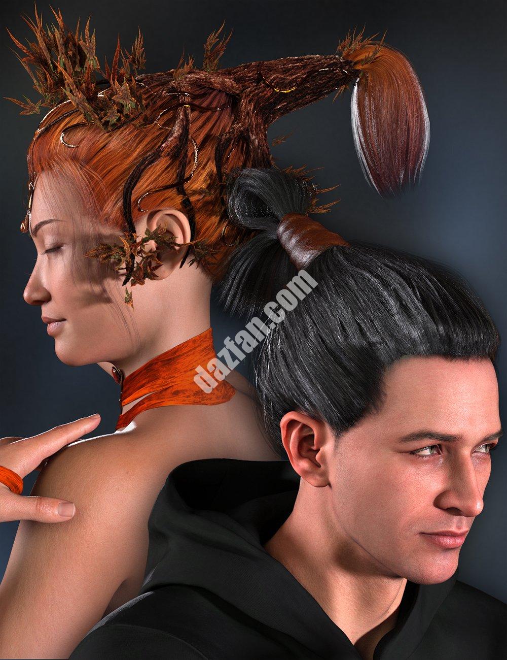 [daz发型] 创世纪9的树毛-DAZ爱好者