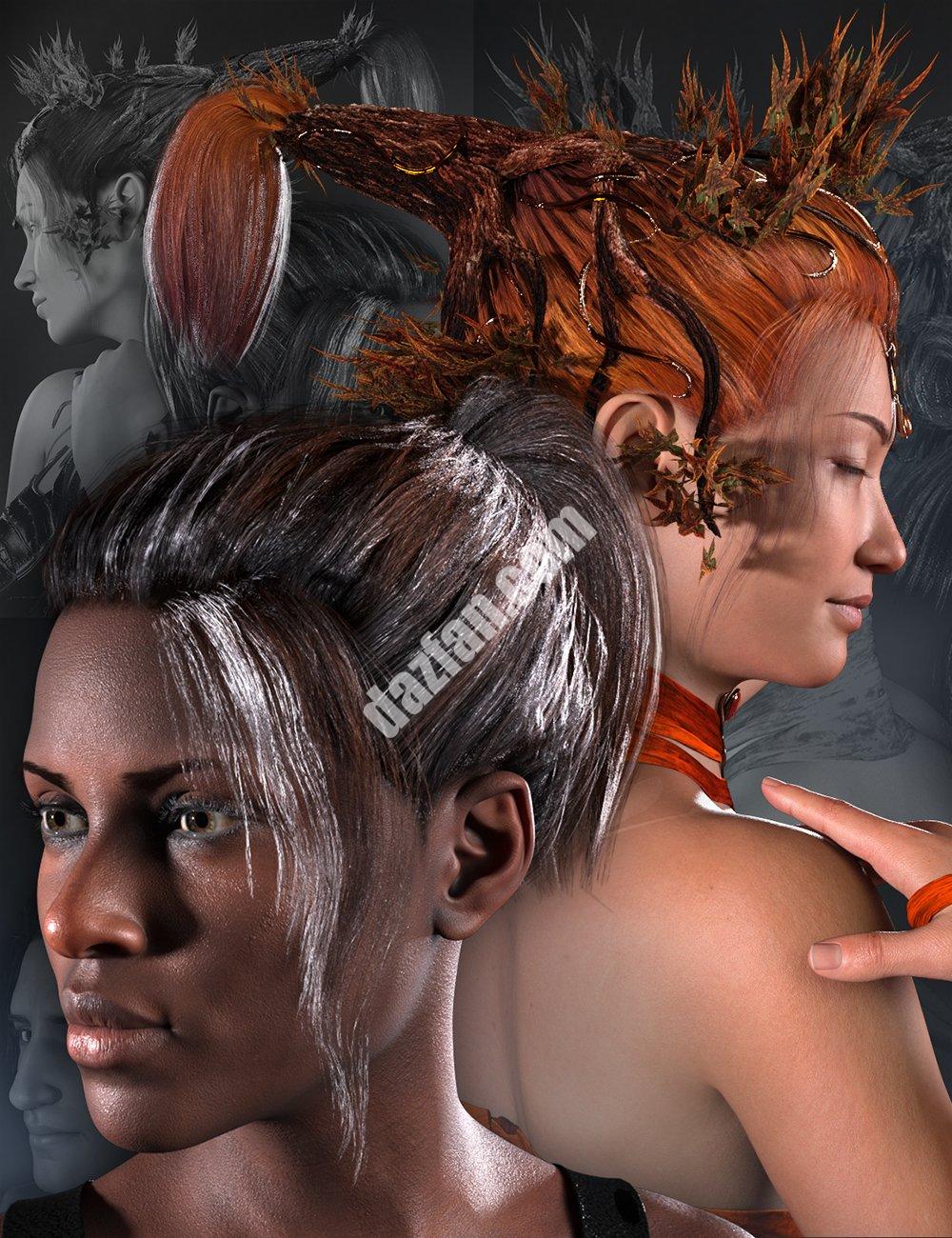 [daz合集] 树发束-DAZ爱好者