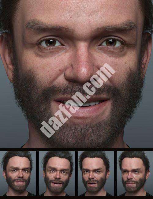 [daz姿势] Zack 9的Expression系列-DAZ爱好者
