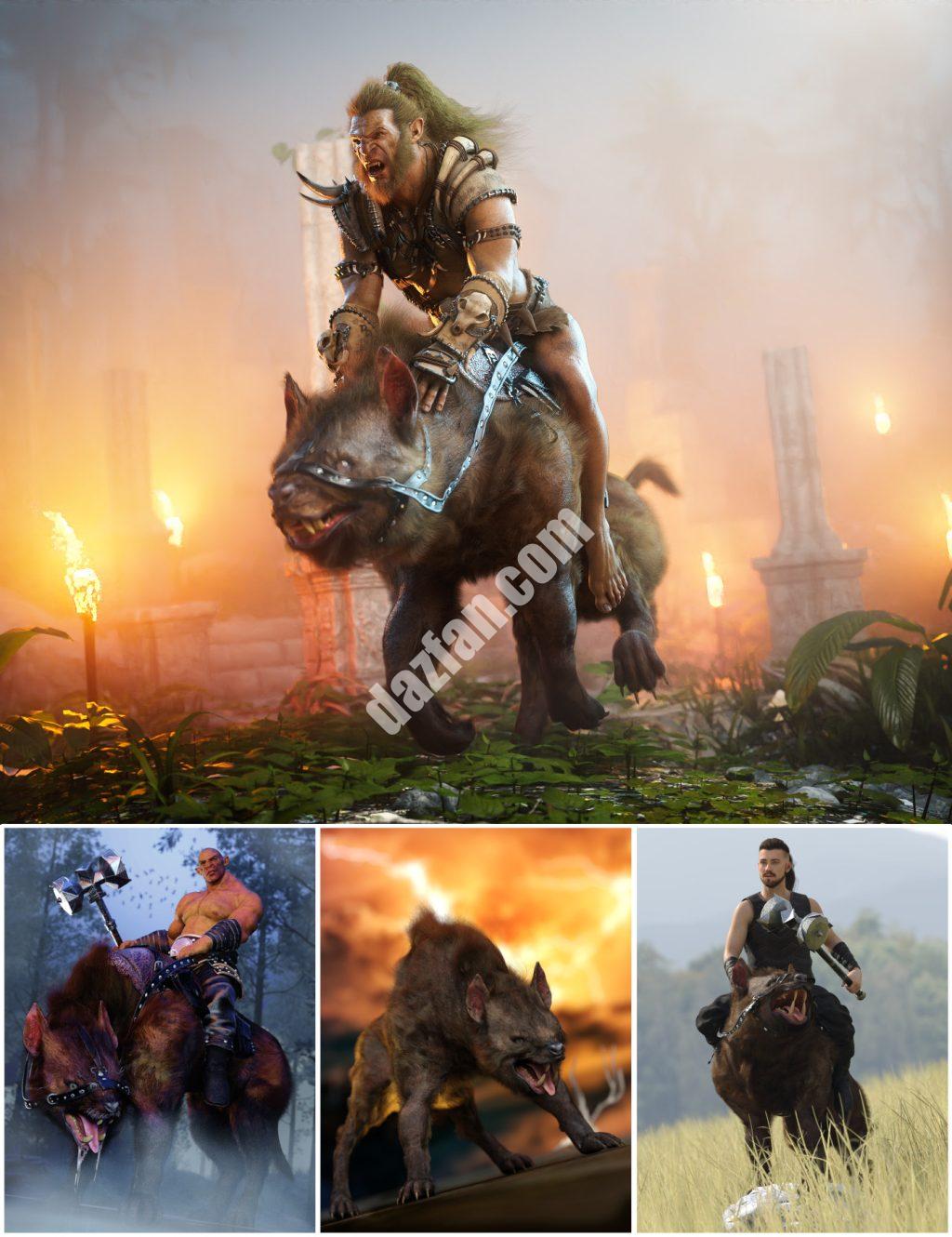 [daz合集] Varg for Daz Dog 8捆绑包-DAZ爱好者