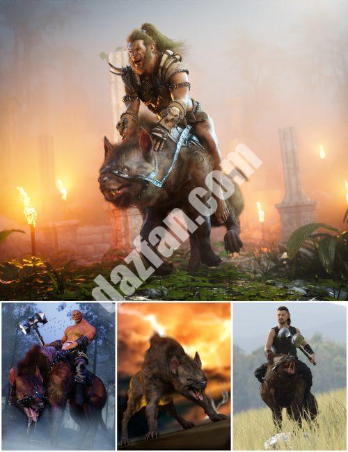 [daz合集] Varg for Daz Dog 8捆绑包-DAZ爱好者